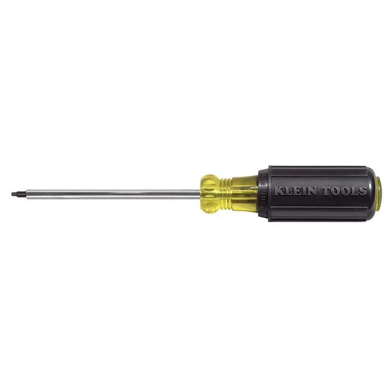 SCREWDRIVER #1 ROBERTSON 4IN RND SHANK #5-6-7 SCREW GREEN