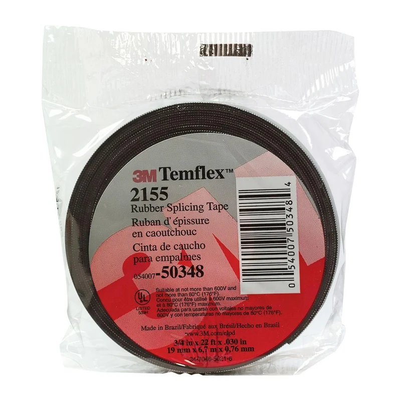 TAPE RUBBER SPLICING TEMFLEX 3/4"X 22' BLACK