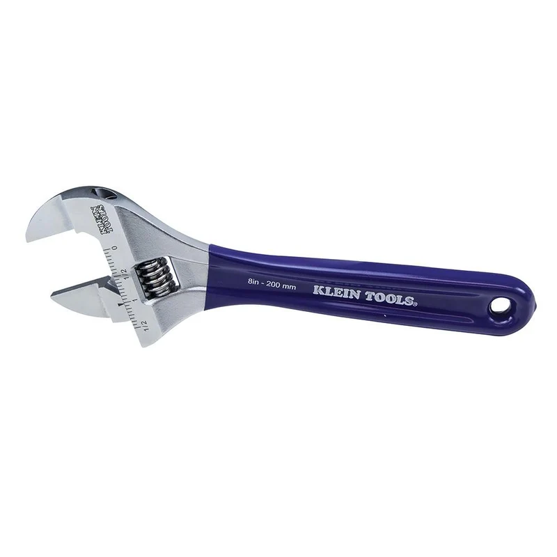 WRENCH ADJUSTABLE 1-1/2IN JAW PLASTIC-DIP HANDLE 6IN BLUE