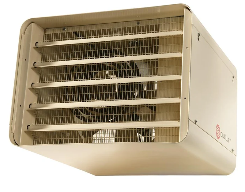 Commercial industrial suspended unit heater 25000W 600V 3/1ph almond, stat 1P