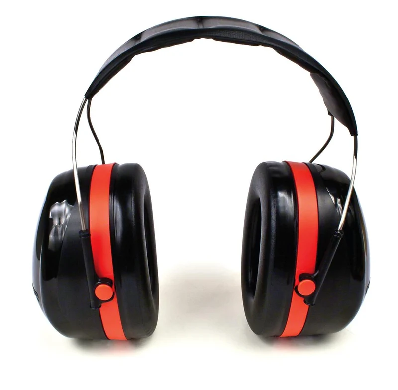 EARMUFF PELTOR OPTIME OVER-THE-HEAD BLACK/RED