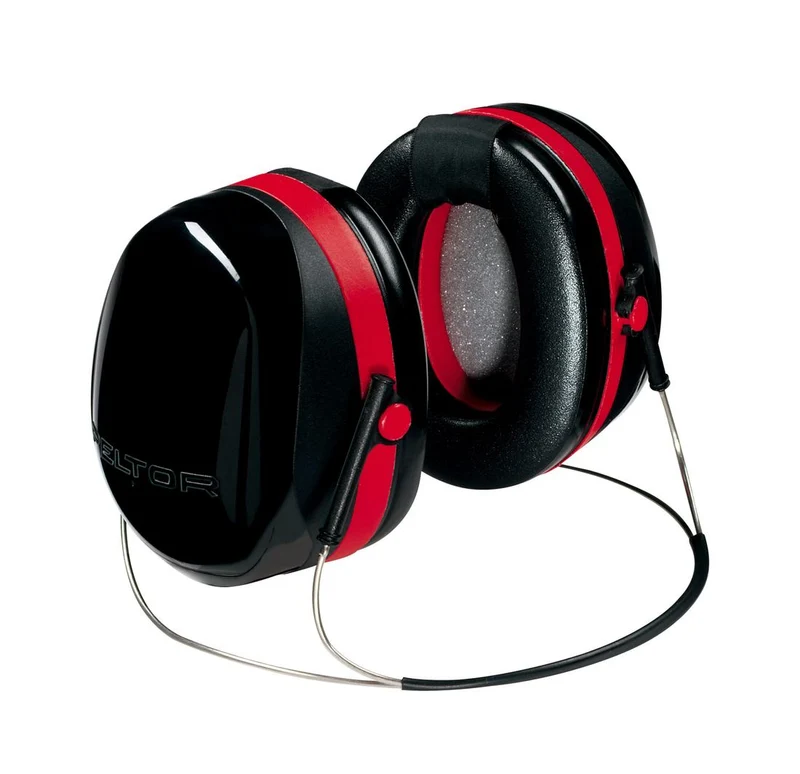 EARMUFF PELTOR OPTIME BEHIND THE HEAD BLACK/RED
