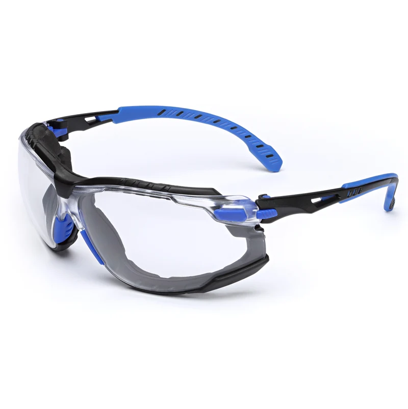 SAFETY GLASSES KIT BLK/BLUE FRAME ANTI-FOG LENS CL