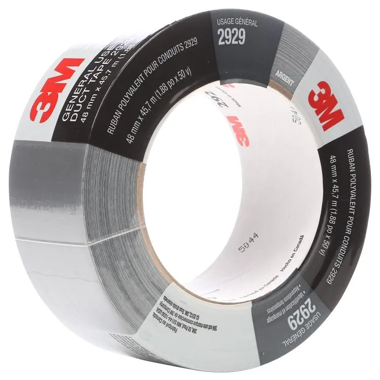 DUCT TAPE GENERAL USE 48 MM X 50 YDS (45.7M) SILVER