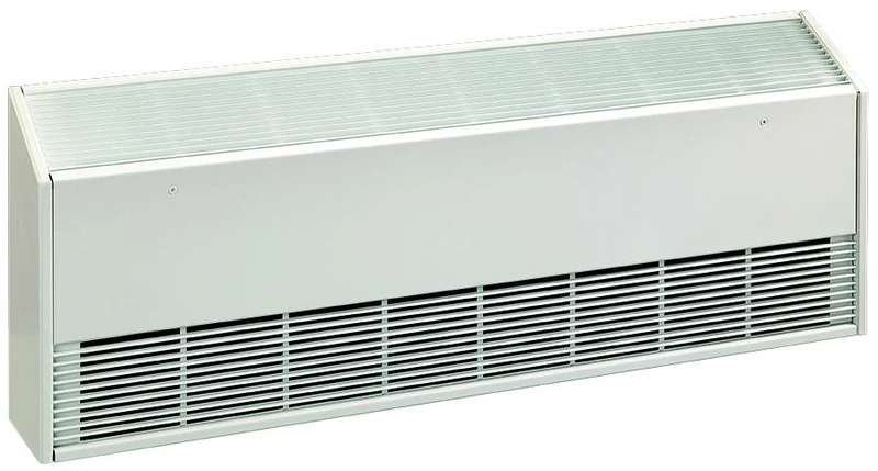 Architectural sloped top cabinet convector 2000W 347V white