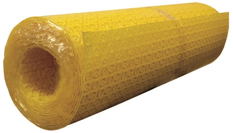 Self-adhesive uncoupling membrane in roll, 46' 9'' x 3' 3'', 150 sq. ft.
