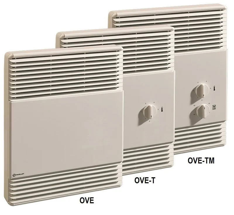 European-style bathroom fan heater 1500/1125W 240/208V white, stat 1P