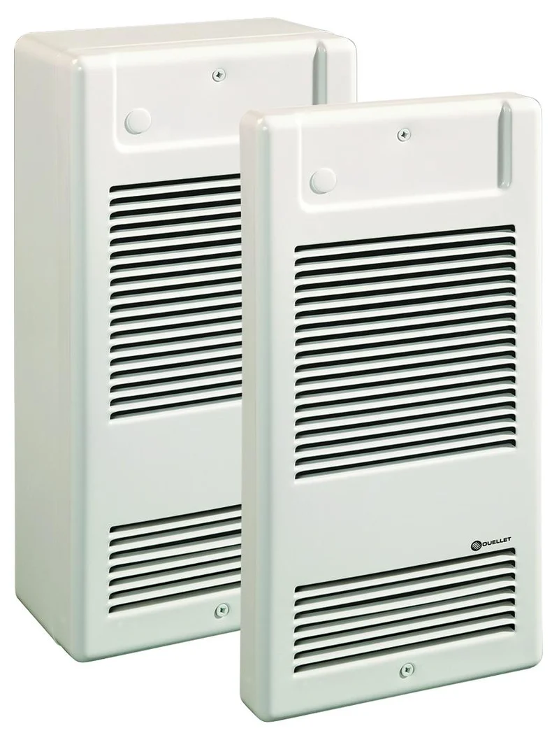 Residential wall fan heater 750/563W 240/208V almond