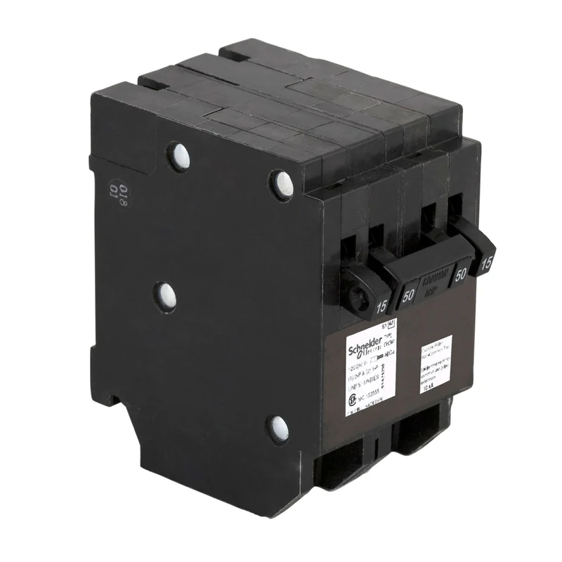 BREAKER QUAD 15A 1P + 50A 2P + 15A 1P 120/240V PLUG-IN