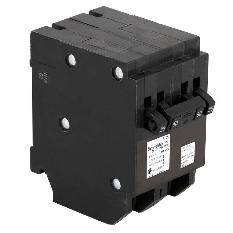 BREAKER QUAD 20A 1P + 50A 2P + 20A 1P 120/240V PLUG-IN