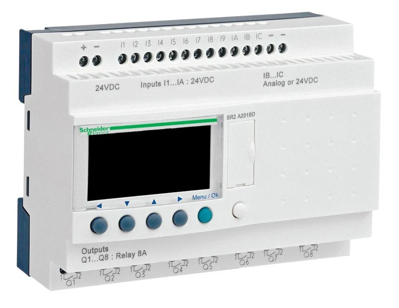 RELAY LOGIC COMPACT SMART ZELIO 12-INPUT 8-OUTPUT 24VDC