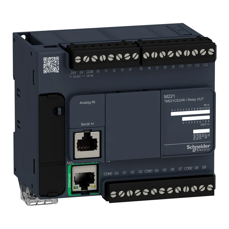 CONTROLLER M221-24 I/O RELAY ETHERNET COMPACT 100/240VAC