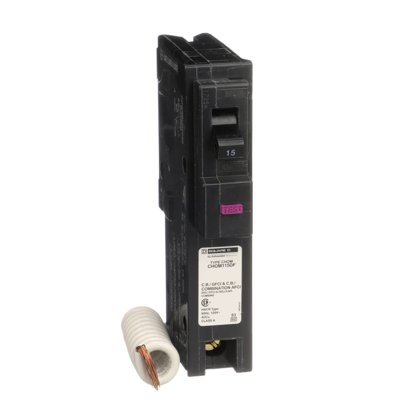 BREAKER 15A 1P 120V CLASS A ARC/GROUND FAULT INTERRUPTER