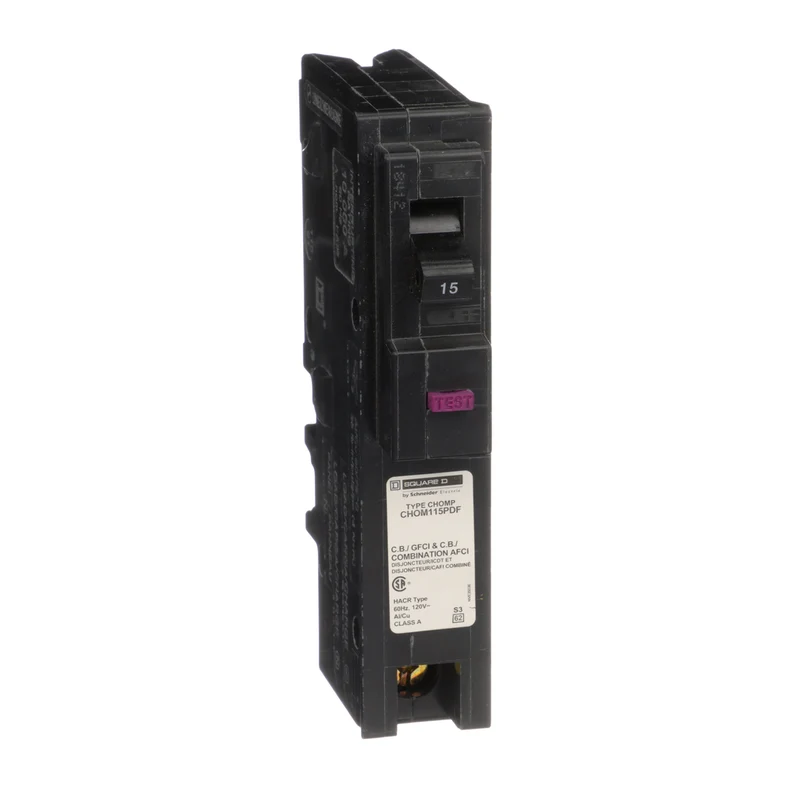 BREAKER 15A 1P 120V CLASS A ARC/GROUND FAULT INTERRUPTER