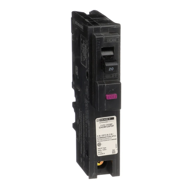 BREAKER 20A 1P 120V CLASS A ARC/GROUND FAULT INTERRUPTER