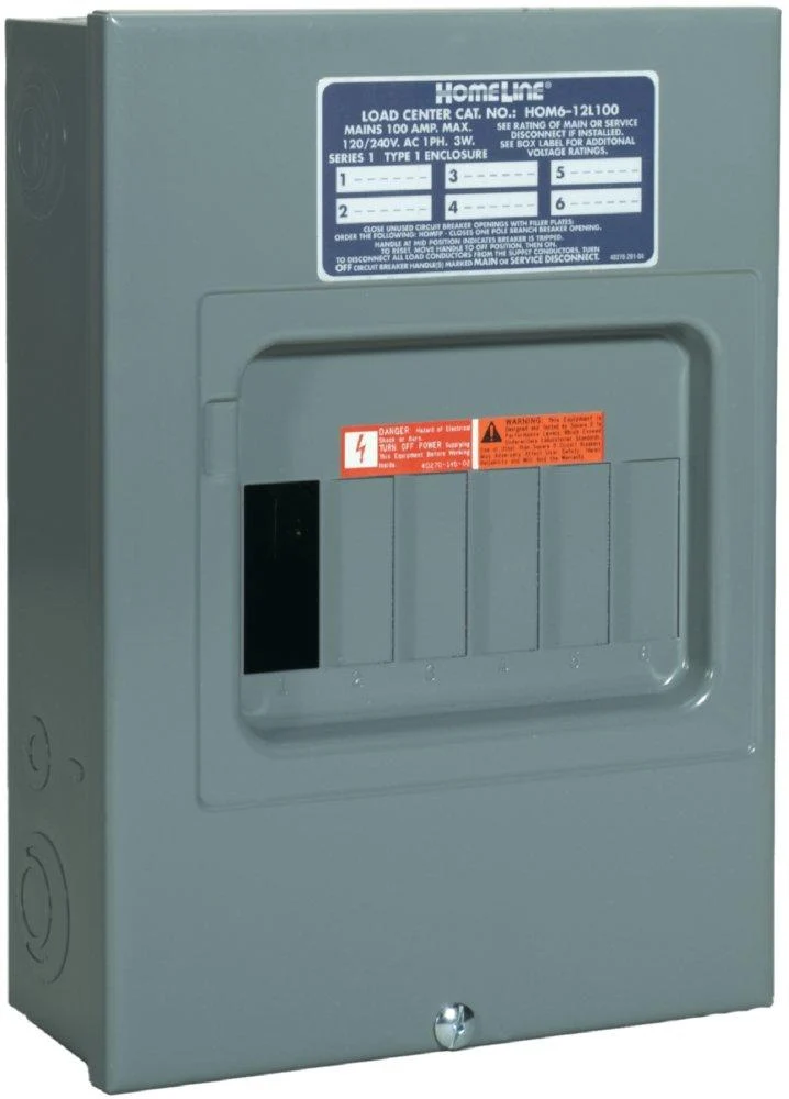LOAD CENTER 12C 100A 1PH 3W 120/240V MAIN LUG/SURFACE DOOR
