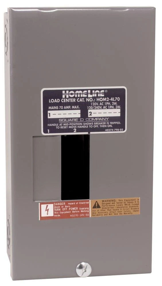 LOAD CENTER 4C 70A 1PH 3W 120/240V MAIN LUG SURFACE