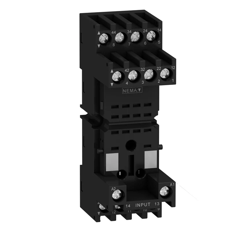 SOCKET 10A 250V FOR 14-PIN RELAY MIXED TERMINALS