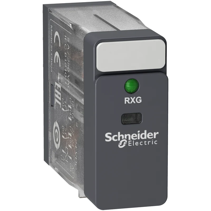 RELAY PLUG-IN 2 C/O STANDARD WITH LED 24VDC 5 A