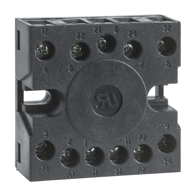 RELAY IP20 SOCKET 11 PINS SCREW CONNECTIONS ON REAR FACE