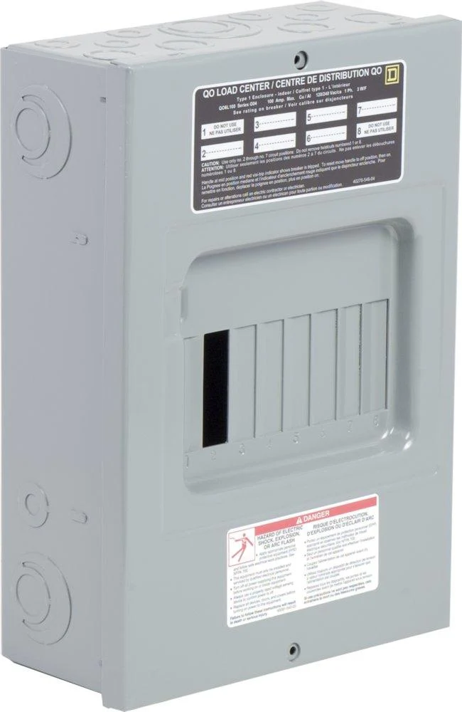 LOAD CENTER 6/12C 100A 1PH 3W 120/240V MAIN LUGS NEMA-1 SURFACE