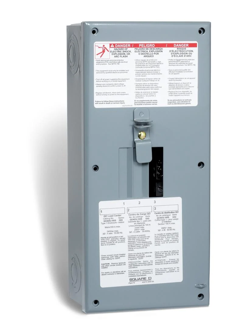 LOAD CENTER 3C 100A 3PH 4W 120/208V MAIN LUGS NEMA-1 SURFACE