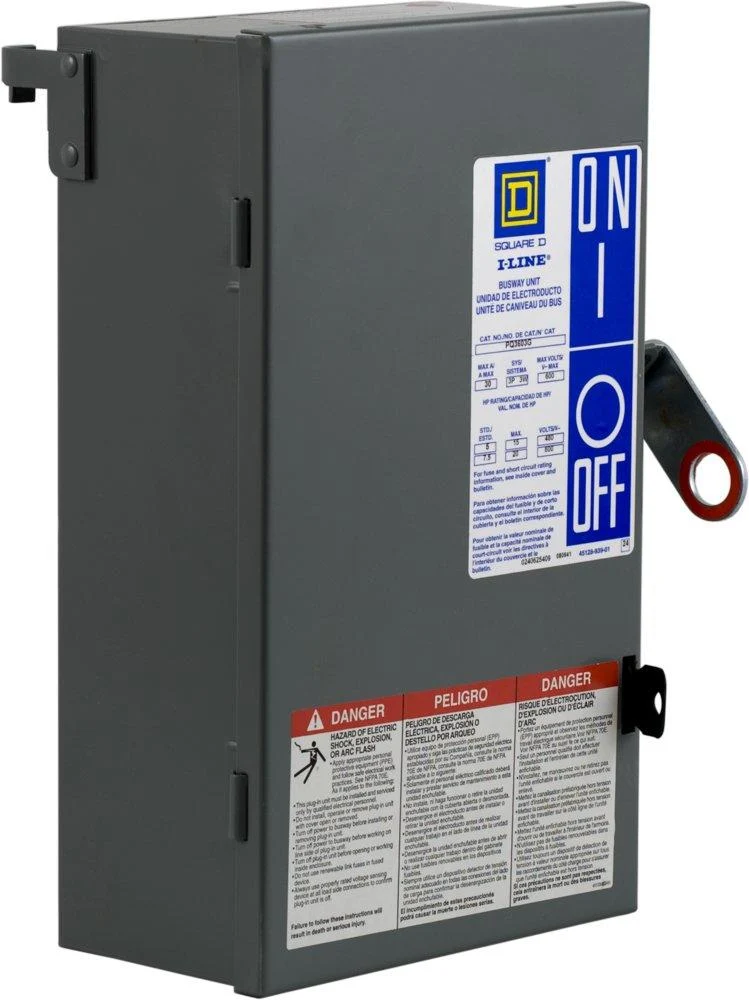 SWITCH FUSED PLUG-IN 30A 3P 3PH 600VAC FOR BUSWAY