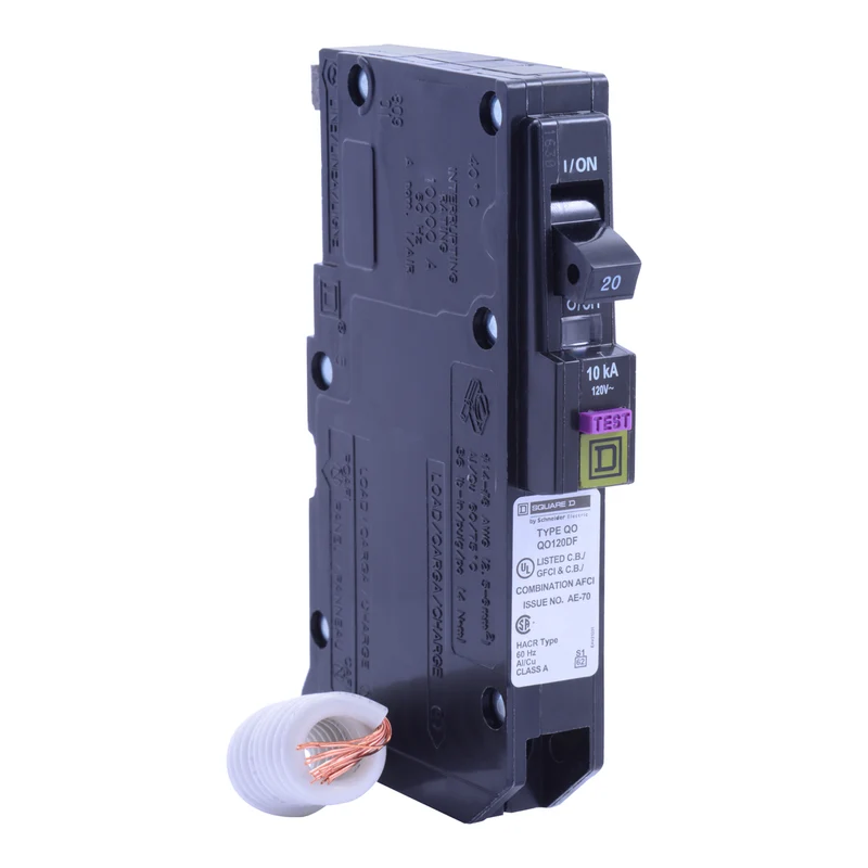BREAKER QO 20A 1P 120V ARC/GROUND FAULT INTERRUPTER