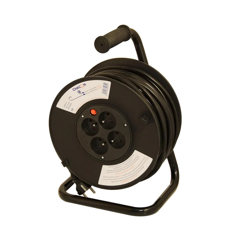 Enrouleur bricolage 4x16A/HO5VV-F 3 x 1,5 - 25 m - Chacon