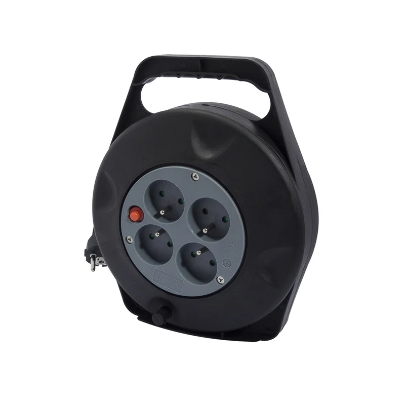 Enrouleur domestique 4x16A/HO5VVF 3 x 1,5 - 10 m - Chacon