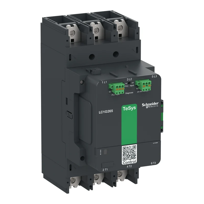 Contactor, High Power, TeSys Giga, Advanced Version, 3 Pole/NO, AC-3 <=440V 330A, 200-500VAC/DC Coil
