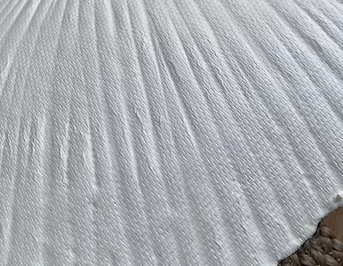 Suspension blanche "flower" en papier mâché - Taille M
