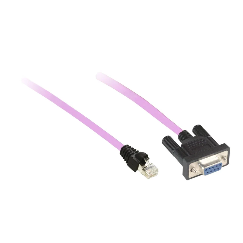 CANopen Preassembled Cable, For CANopen Bus, 0.5m, 1 X RJ45, 1 Female SUB D 9