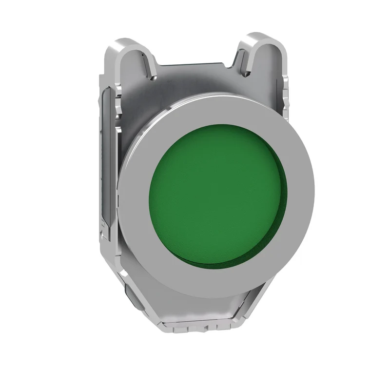 Head For Non Illuminated Push Button, Harmony XB4, Flush Mounted Green Pushbutton Recessed