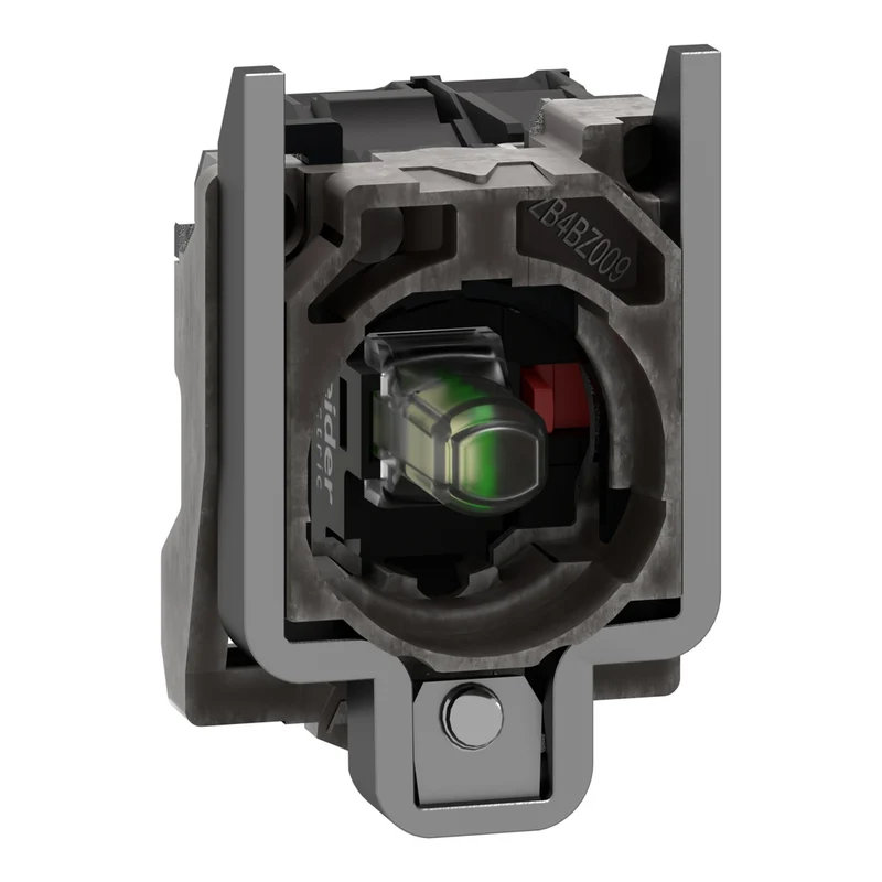 Complete Body/Contact Assembly And Light Block, Harmony XB4, Universal LED, Body/Fixing Collar, 1NC, 110...120V