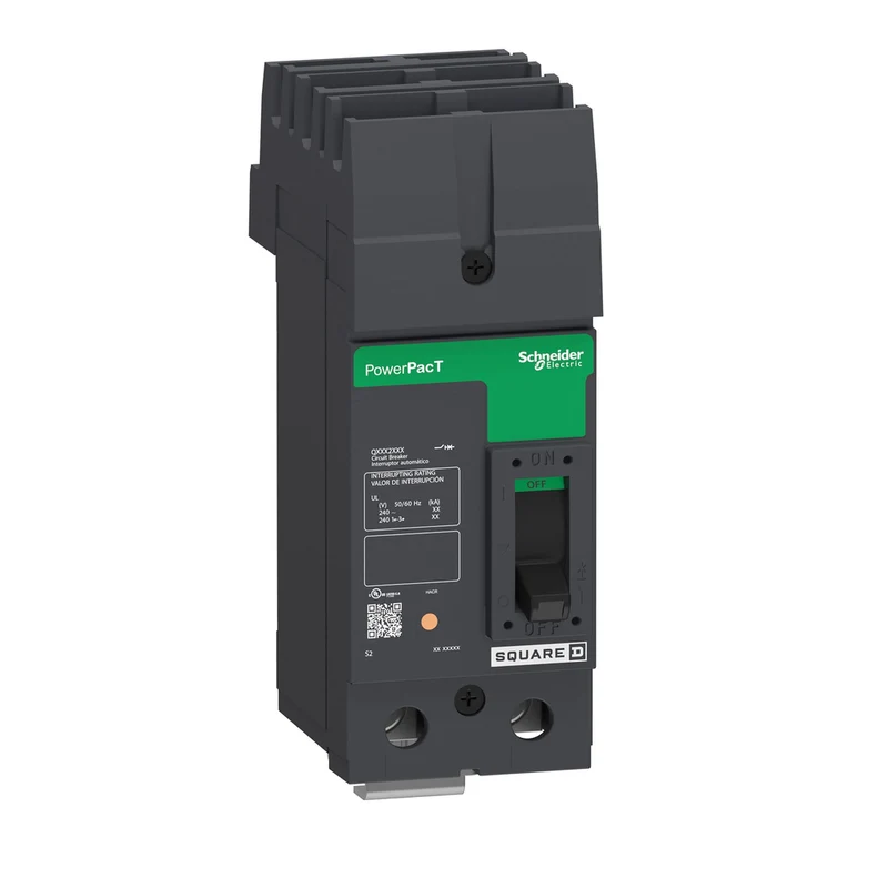 Circuit Breaker, PowerPacT Q, 125A, 2 Pole, 240VAC, 10kA, I-Line, Thermal Magnetic, 80%, AC