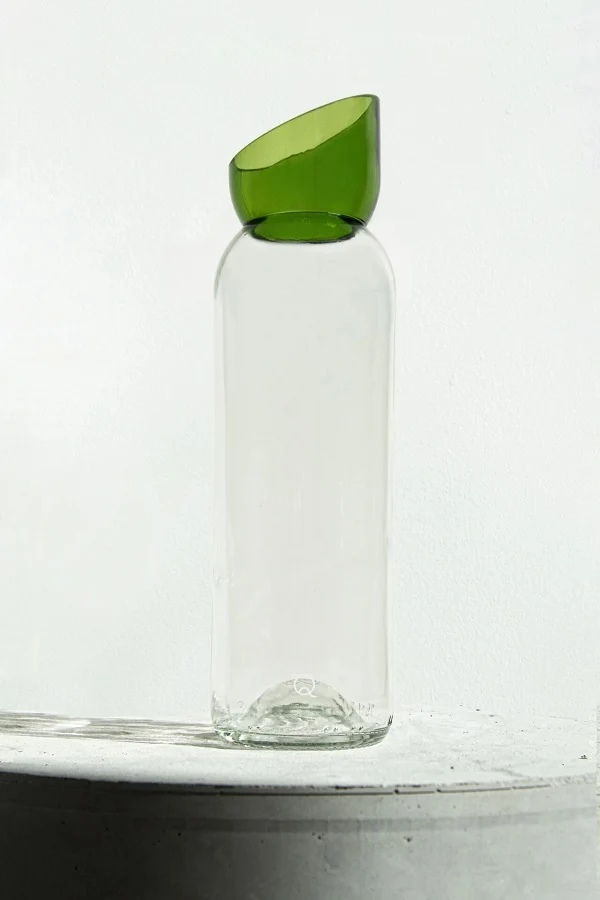 Carafe en verre recyclé - Q de bouteilles