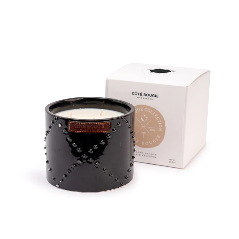 Bougie parfumée artisanale marocaine - Taille M - plusieurs coloris