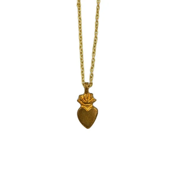 Collier mini sautoir en laiton - Boncœurs