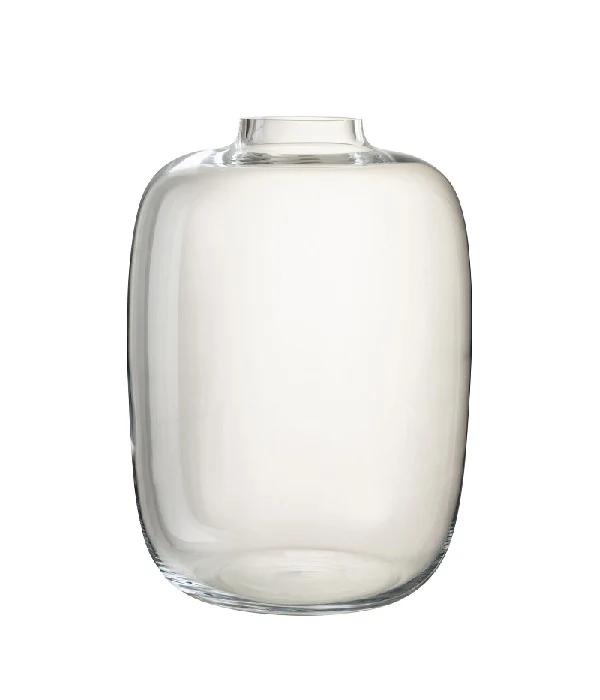 Vase Cléo en verre transparent - Large
