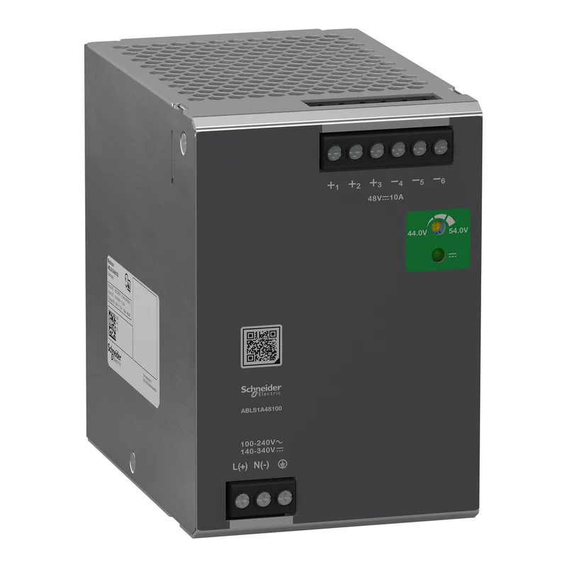 Regulated Power Supply, 100...240V AC, 48V, 10A, Single Phase, Optimized
