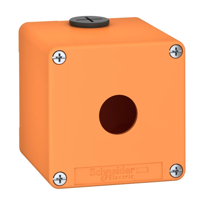 Empty Control Station, Harmony XAP, XB2 SL, Zinc Alloy, Orange, M20, 1 Cut Out 22mm, 80x80x77mm