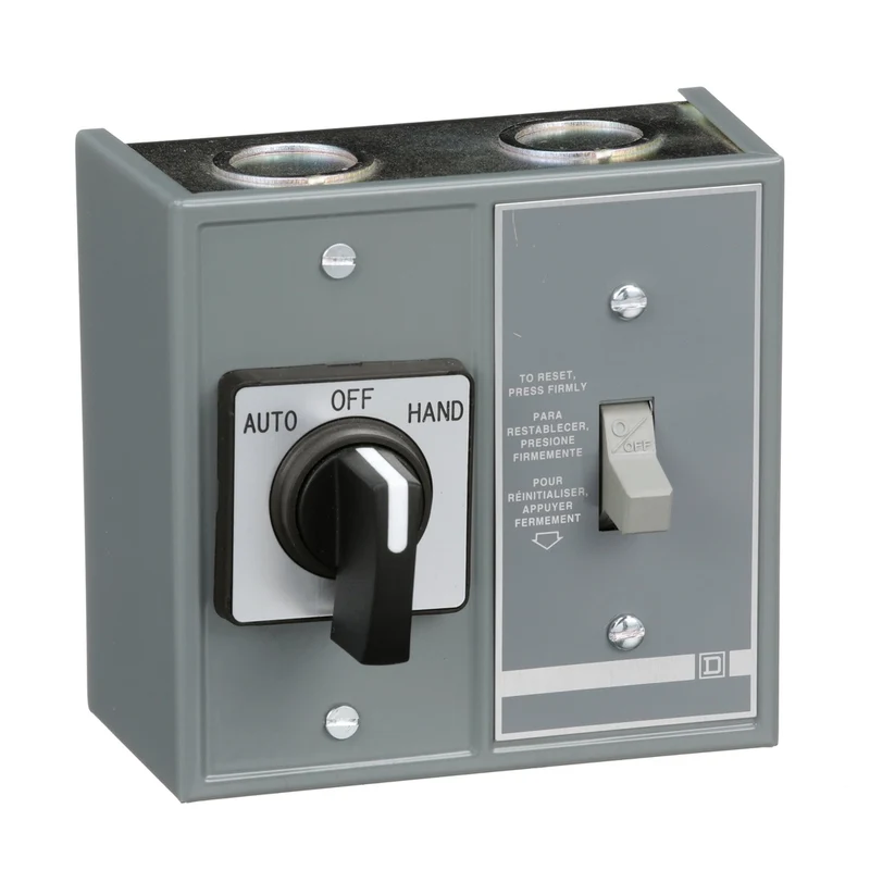 Manual Starter, Fractional Horsepower, Duplex, 16A, 1 Pole, 1HP At 277VAC, Toggle And Selector, No Indicator, NEMA 1