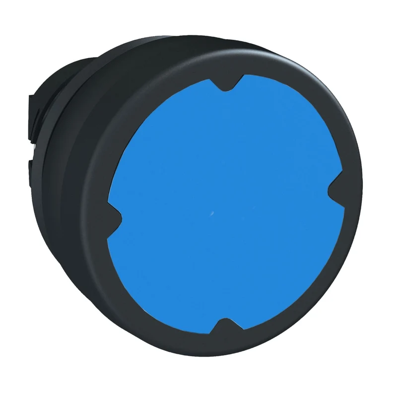 Head For Push Button, Harmony XB5, Harsh Environment, Dark Blue, 22mm, Spring Return, Unmarked