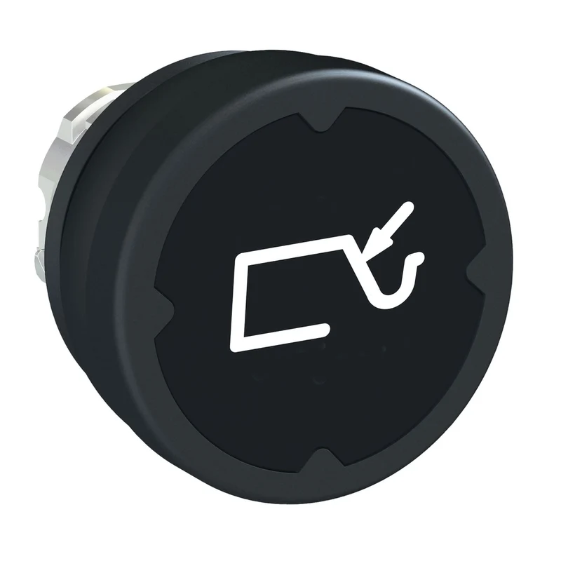 Head For Push Button, Harmony XB4, Push Button Harsh Environment, Black, With Marking Type H010