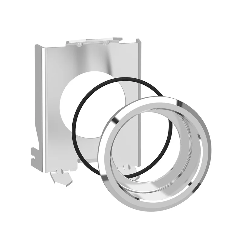 Flush Mounting Kit, Harmony XB4, Metal, Black, For Selector Switch And Illuminated Push Button 22mm