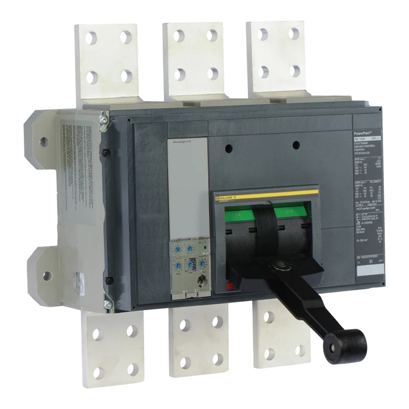 Circuit Breaker, PowerPacT R, 1600A, 3 Pole, 600VAC, 18kA, Busbar, Micrologic 5.0, 100%