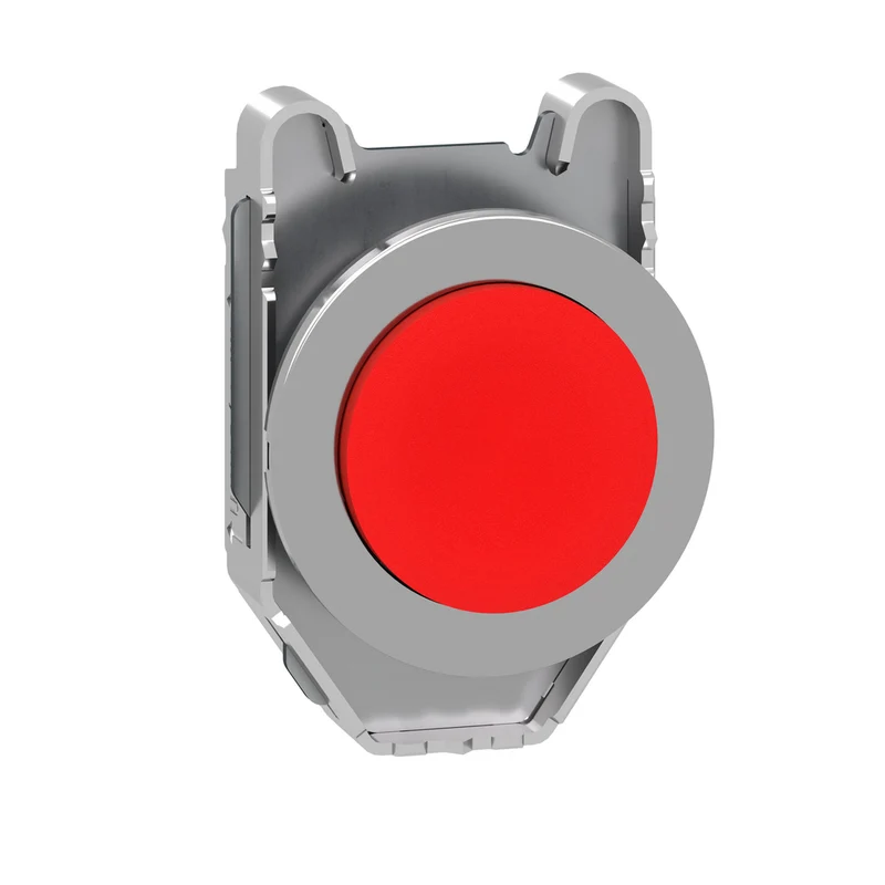Head For Non Illuminated Push Button, Harmony XB4, Flush Mounted Red Projecting Pushbutton