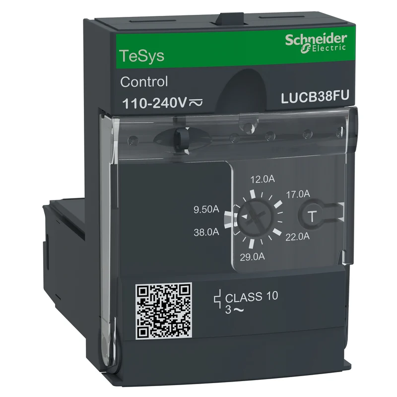 Advanced Control Unit, TeSys Ultra, 3P, 9.5 To 38A, 690VAC, Protection & Diagnostic, Class 10, 110 To 240VAC/DC Coil