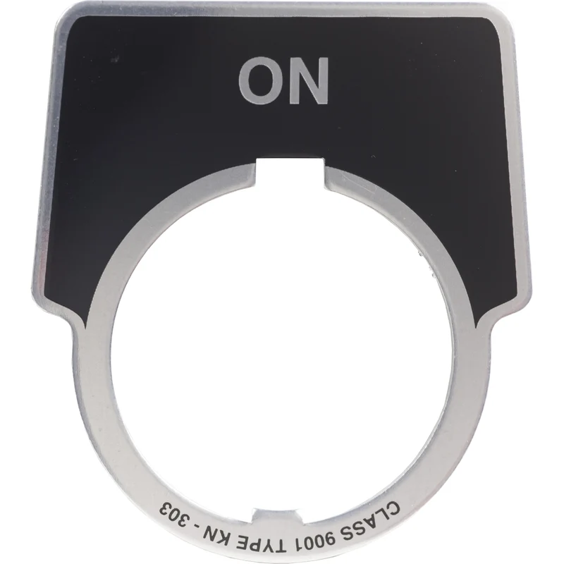 Harmony 9001K, Harmony 9001SK, Legend, 30mm, Aluminium, Black With Silver Letters, 44x50mm, Marking ON